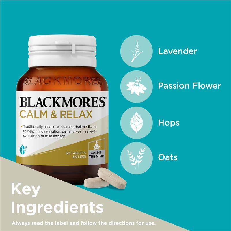 Blackmores Calm & Relax 60 Tablets