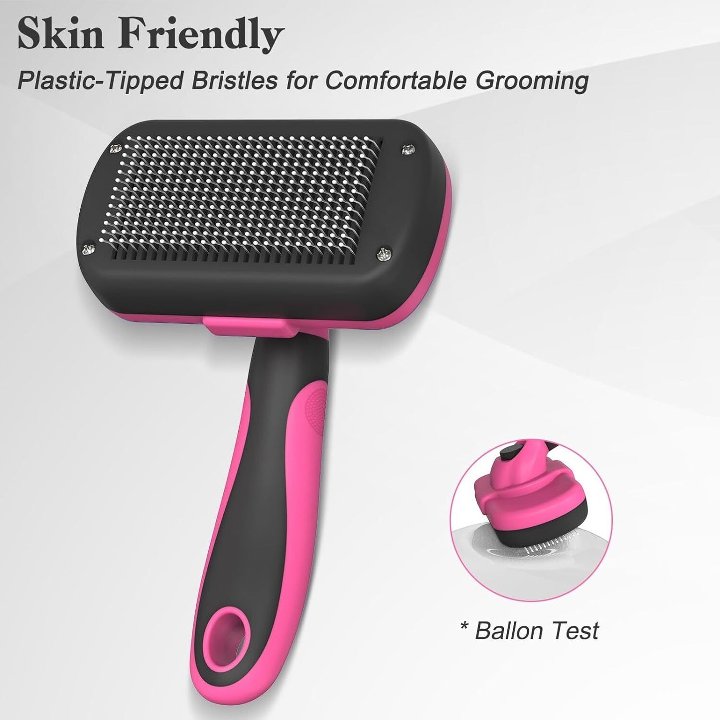 Swihauk Self Cleaning Slicker Brush for Dogs & Cats, Skin Friendly Grooming Cat