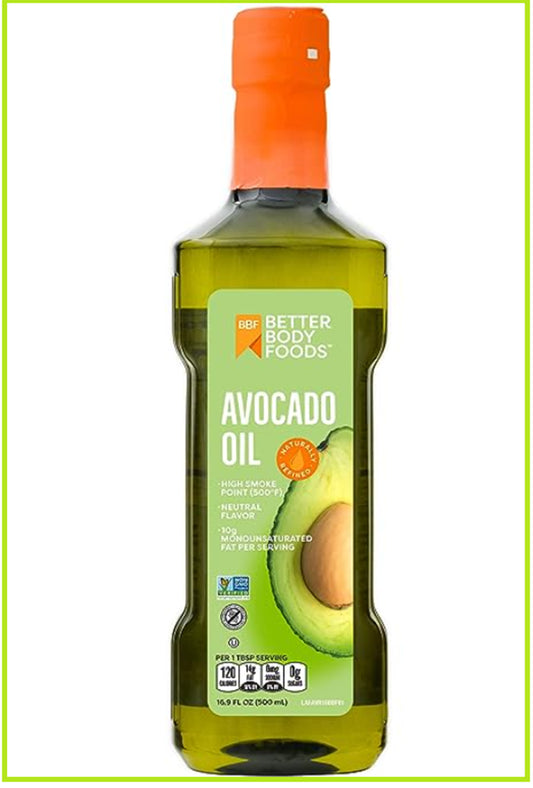 100% Pure Avocado Oil Naturally Refined Cooking Oil Non-Gmo Paleo & Keto, 500Ml*