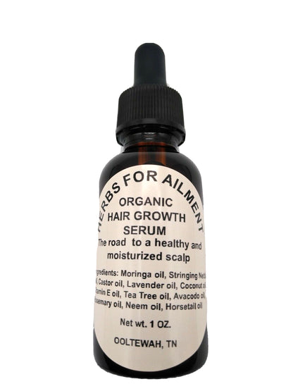 Organic Hair Growth Oil Treatment Alopecia,Bald Spots,Thinning Hair 1 Oz