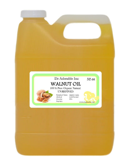 Premium Walnut Oil Unrefined Pure Organic Fresh Cold Pressed