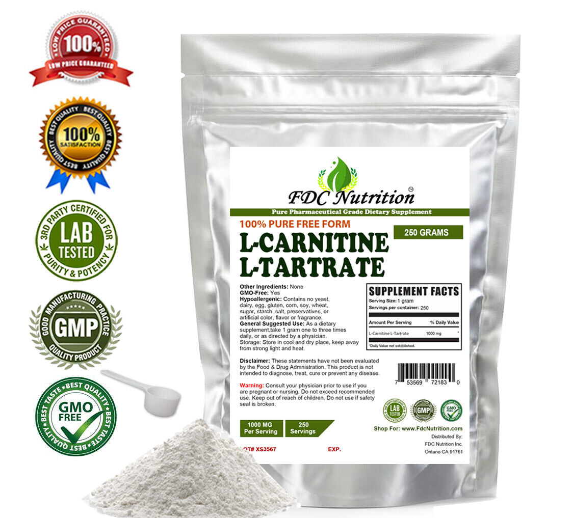 L-Carnitine L-Tartrate Pure Powder Improve Weight Loss by  