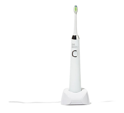 Dr Brite Sonic Electric Toothbrush 38K Strokes Permin 4 Mode 3 Replacement Heads