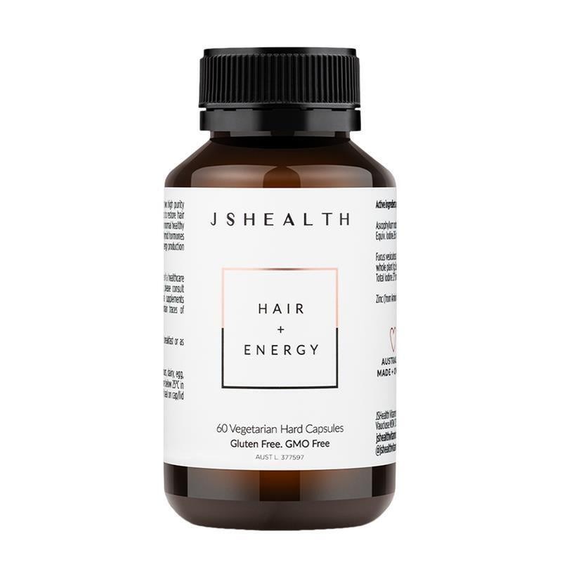 JSHEALTH Hair + Energy Formula 60 Capsules