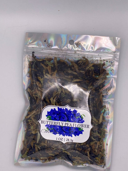 Butterfly Pea Flower Premium Dried Organic Floral Herb Natural Non-Gmo 1 OZ Bag