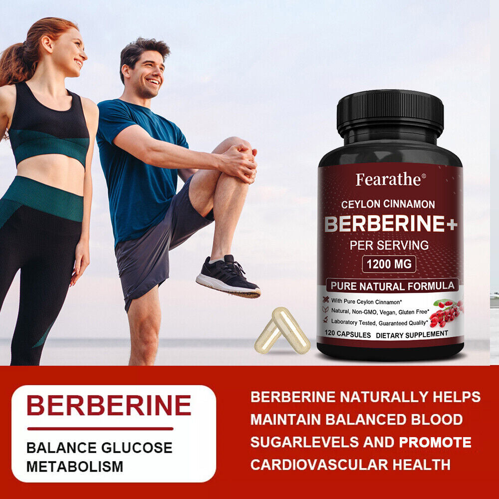 Berberine Supplement 1200Mg per Serving High Absorption Heart Health Support