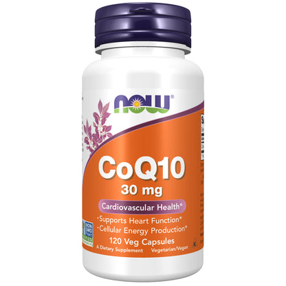 NOW Foods Coq10, 30 Mg, 120 Veg Capsules