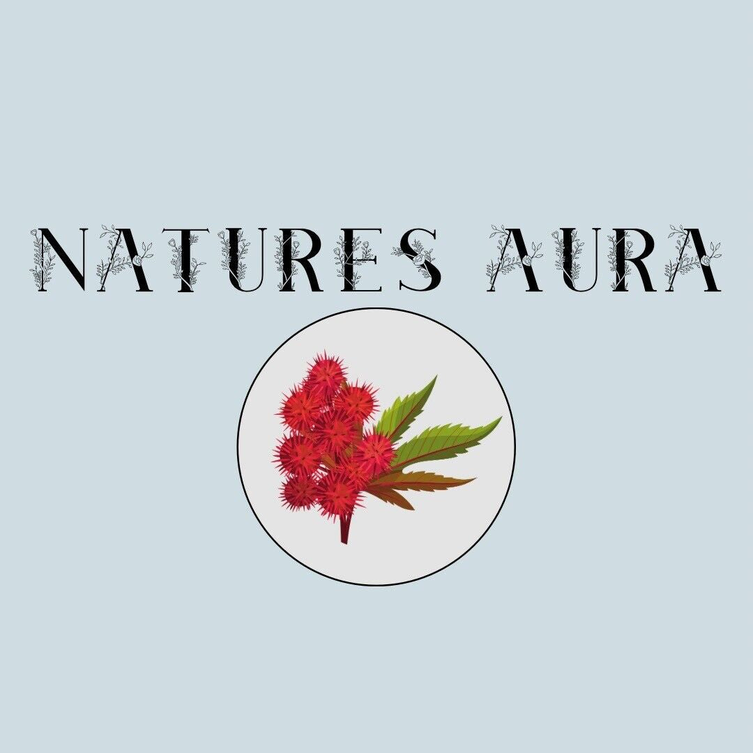 Natures Aura Organic Castor Oil - Glass (2 Oz) | Cold Pressed, Hexane Free, USDA