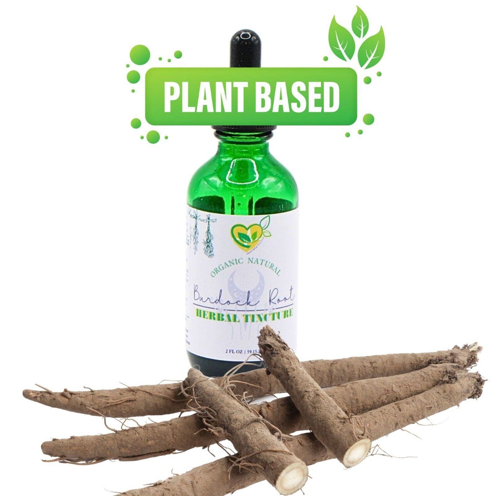 Organic Burdock Root Tincture Mega Liquid Drops Herbal Extract DETOX Plant-Base