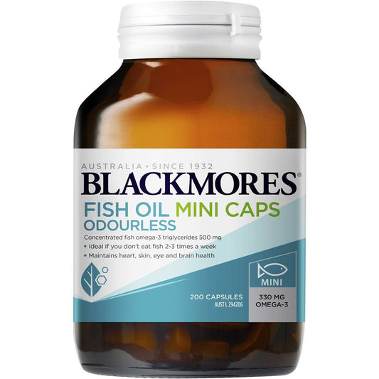 Blackmores Odourless Fish Oil 200 Mini Capsules