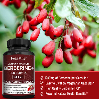 Berberine Supplement 1200Mg per Serving High Absorption Heart Health Support