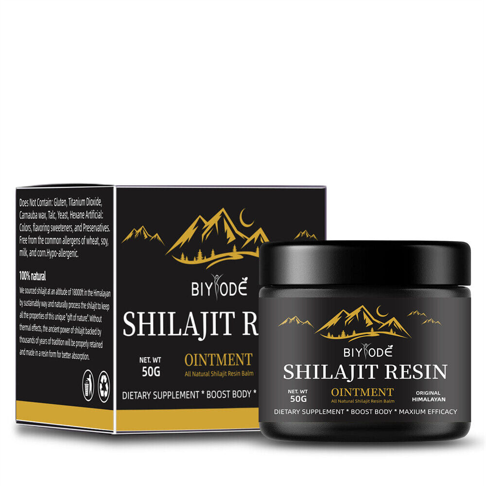 Pure 100% Himalayan Shilajit Organic Soft Resin Extremely Potent Fulvic Acid 50G