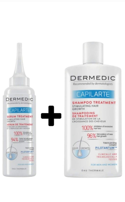 Dermedic Capilarte Serum 150Ml + Shampoo 300Ml Hair Growth Stimulating Treatment