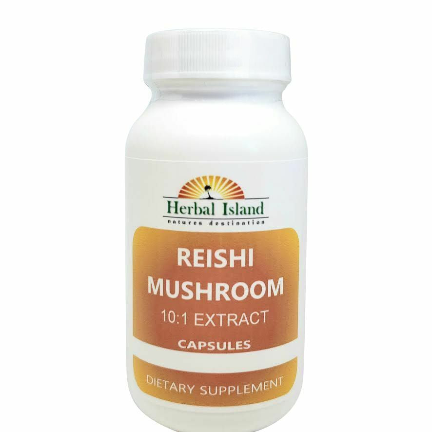 Reishi Mushroom Extract 10:1 Capsules (Ganoderma Lucidum) Free Shipping