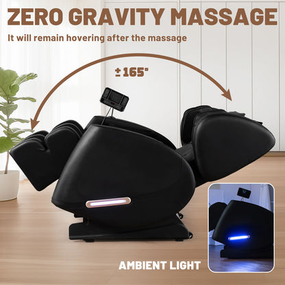 Full Body Air Pressure Shiatsu Massage Chair Recliner ZERO GRAVITY Foot Roller