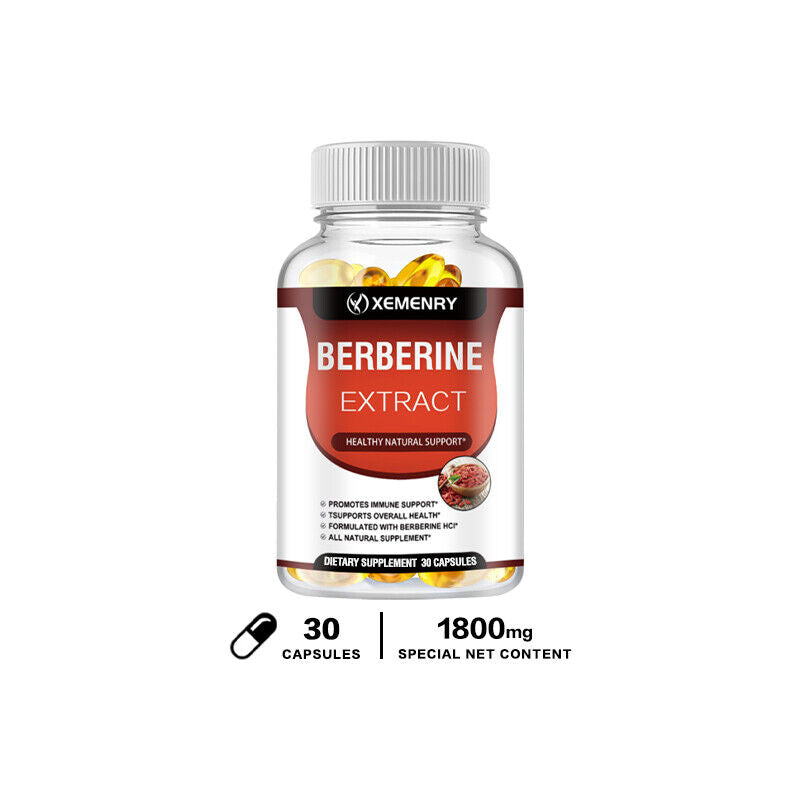 Berberine Extract 1800Mg - High Absorption, Heart Health Support Supplements