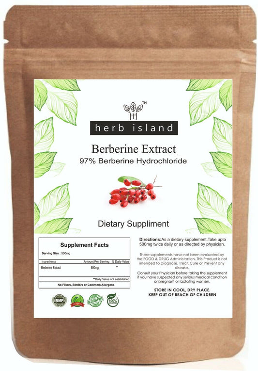 Berberine HCL 97% Extract Powder Control Blood Free & Fast Delivery