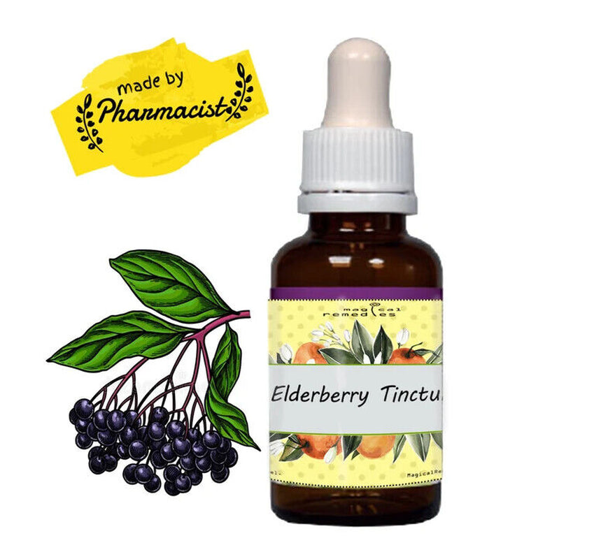 Elderberry Tincture, Colds ,Flu & Immune Boost,Alcohol Extract, Vermont, Natural All natural