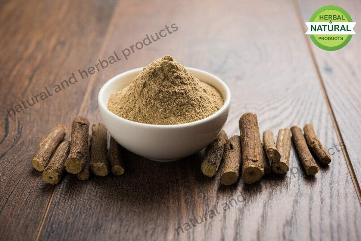 Organic & Natural Mulethi Powder Jeshthamadh Yashtimadhu Liquorice Root Sticks