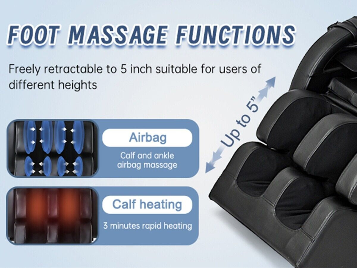 Massage Chair Recliner with Zero Gravity with Full Body Air Pressure for Home