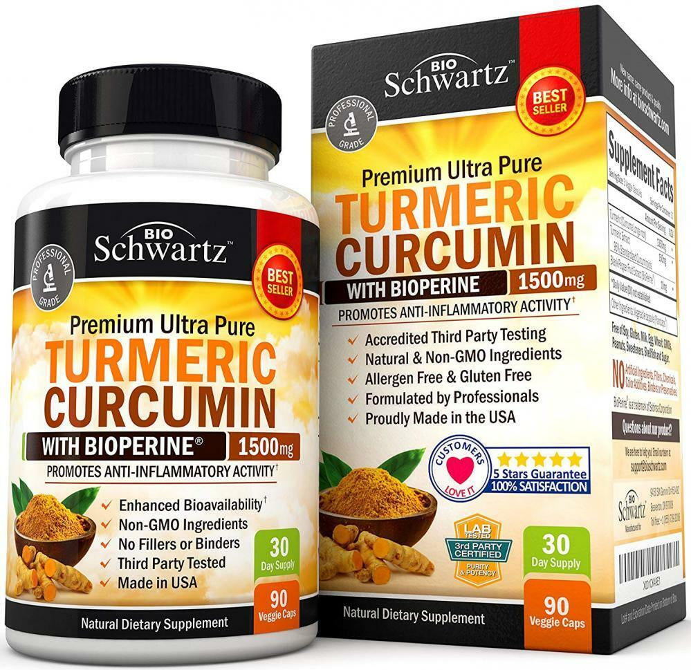 Turmeric Curcumin with Bioperine 1500Mg. Highest Potency Available....