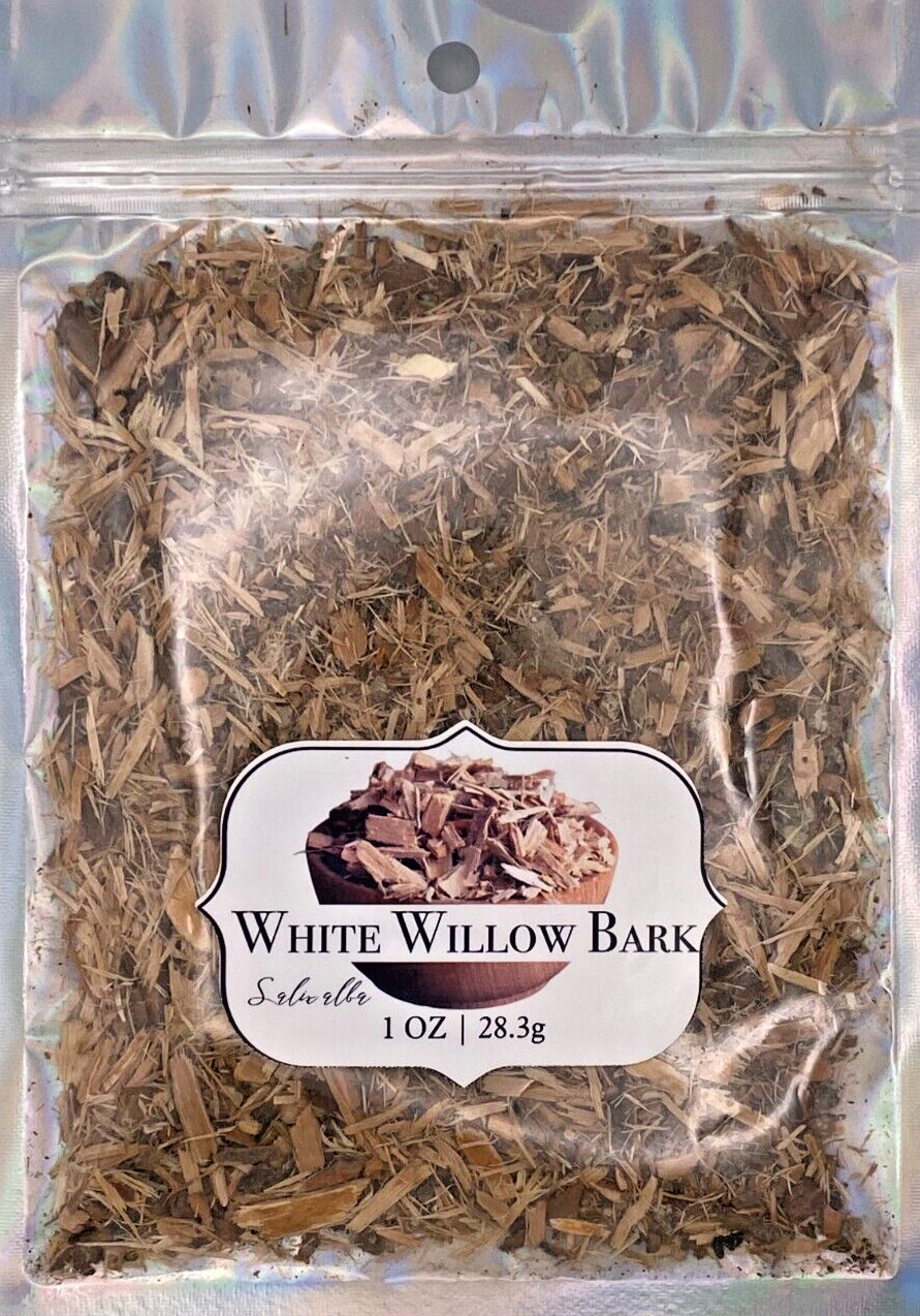 White Willow Bark Cut & Sifted Organic Dry Herb Natural 28.3G 1 OZ Pain Relief