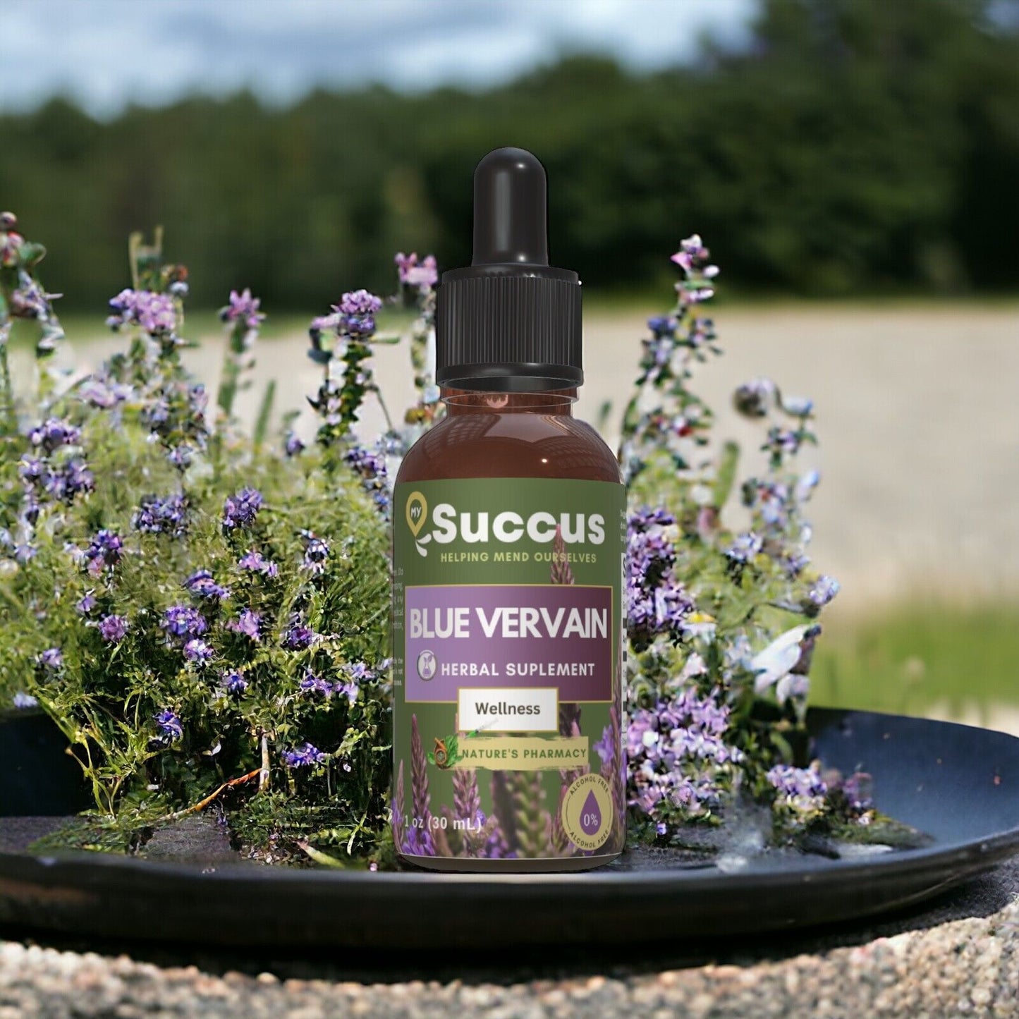 Blue Vervain Tincture - (Highly Potent) Alcohol Free