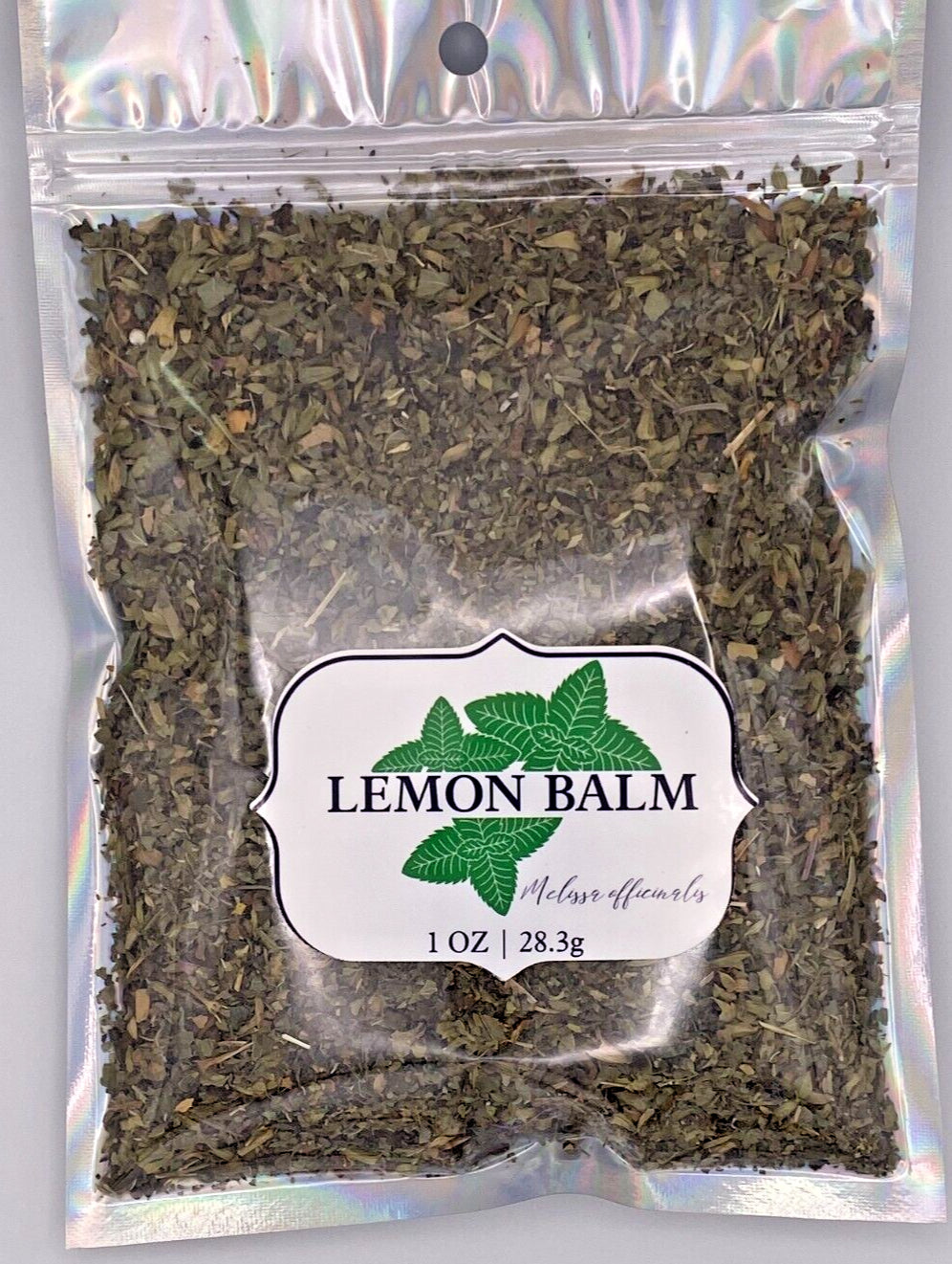 Lemon Balm Cut & Sifted USDA Certified Organic Natural 28.3G 1 OZ Herb Calm Bag