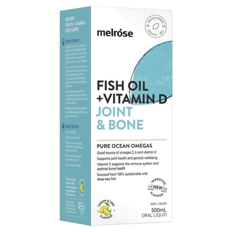 Melrose Omega Fish Oil + Vitamin D Joint & Bone 500Ml