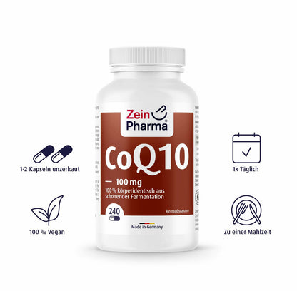 ZEIN PHARMA Coenzyme Q10 100Mg (Coq10) 240 Capsules