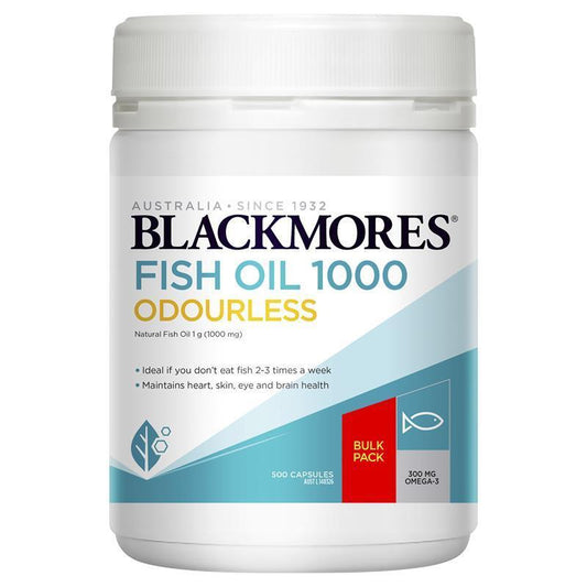 Blackmores Odourless Fish Oil 1000Mg 500 Capsules Exclusive Size