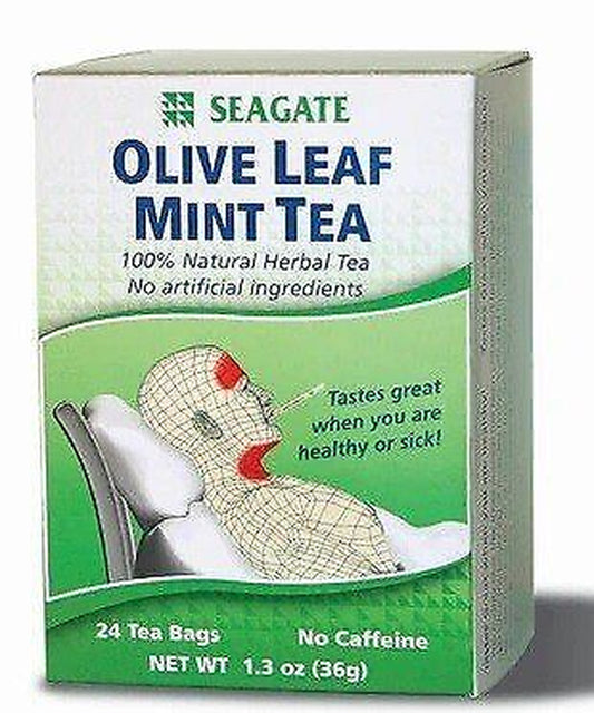 Seagate Vitamins Olive Leaf Mint Tea 24 Bag