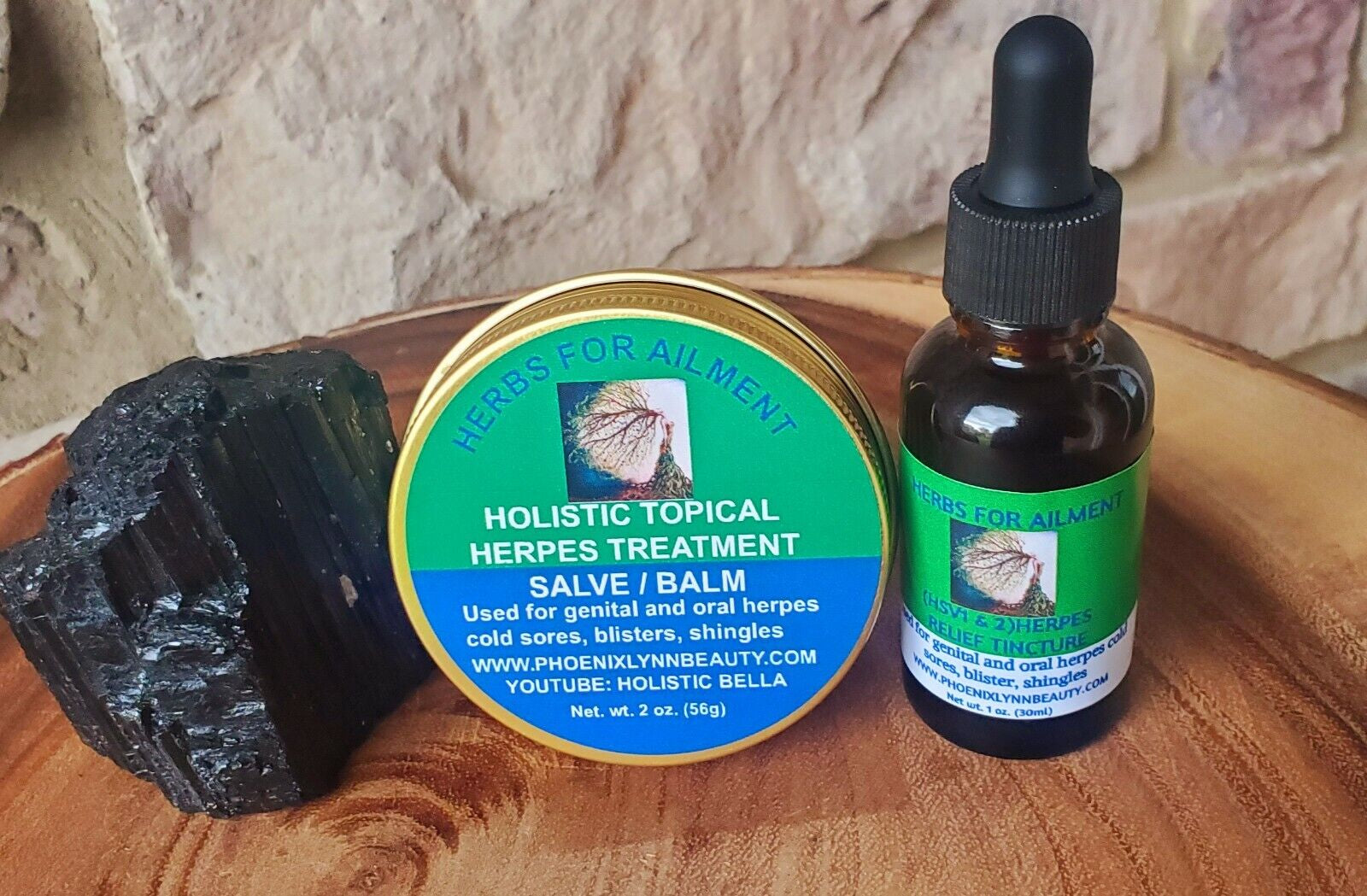 Genital - Oral Herpes COMBO Treatment -Salve and Tincture- Very Potent Together