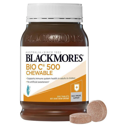 Blackmores Bio C 500Mg 200 Chewable Tablets