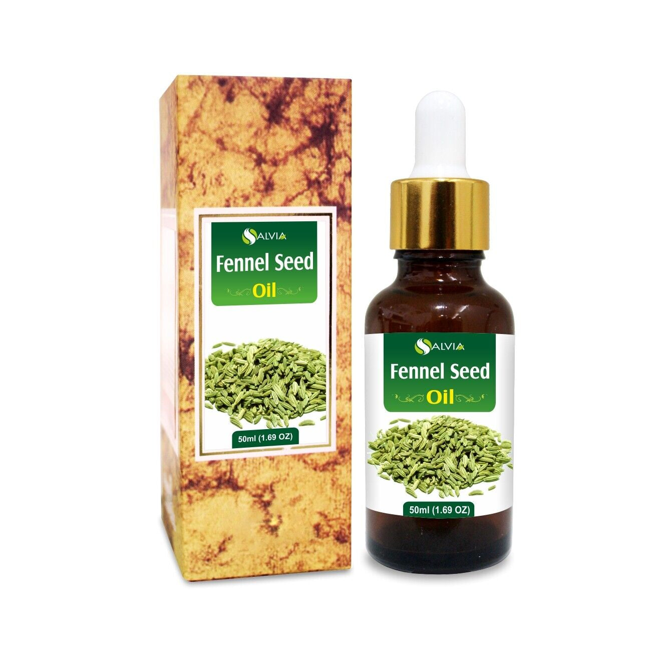 Salvia Fennel Seed (Foeniculum Vulgare) 100% Pure & Natural Essential Oil - 50Ml