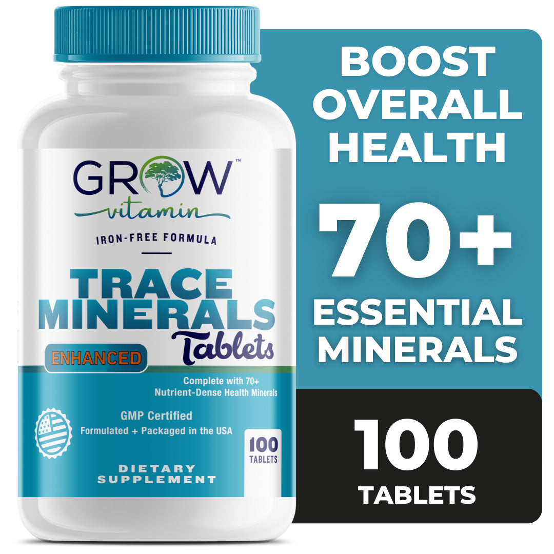 Multi Mineral Supplement | 100 TABLETS | Iron Free | Non-Gmo |