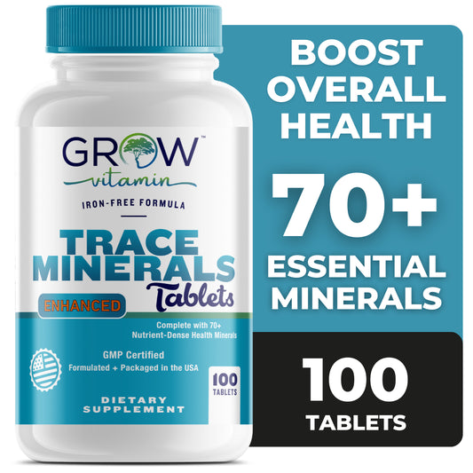 Multi Mineral Supplement | 100 TABLETS | Iron Free | Non-Gmo |