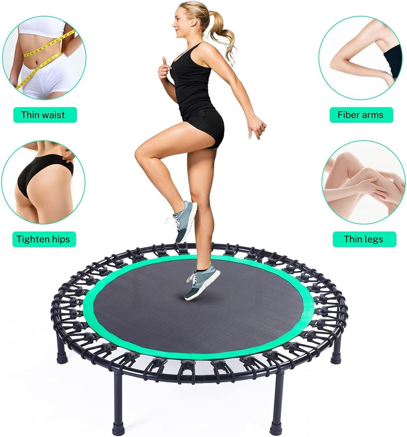 Rebounder Trampoline Bungee Rebounder (no metal springs)