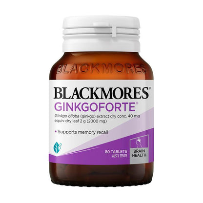 Blackmores Ginkgo Forte 80 Tablets