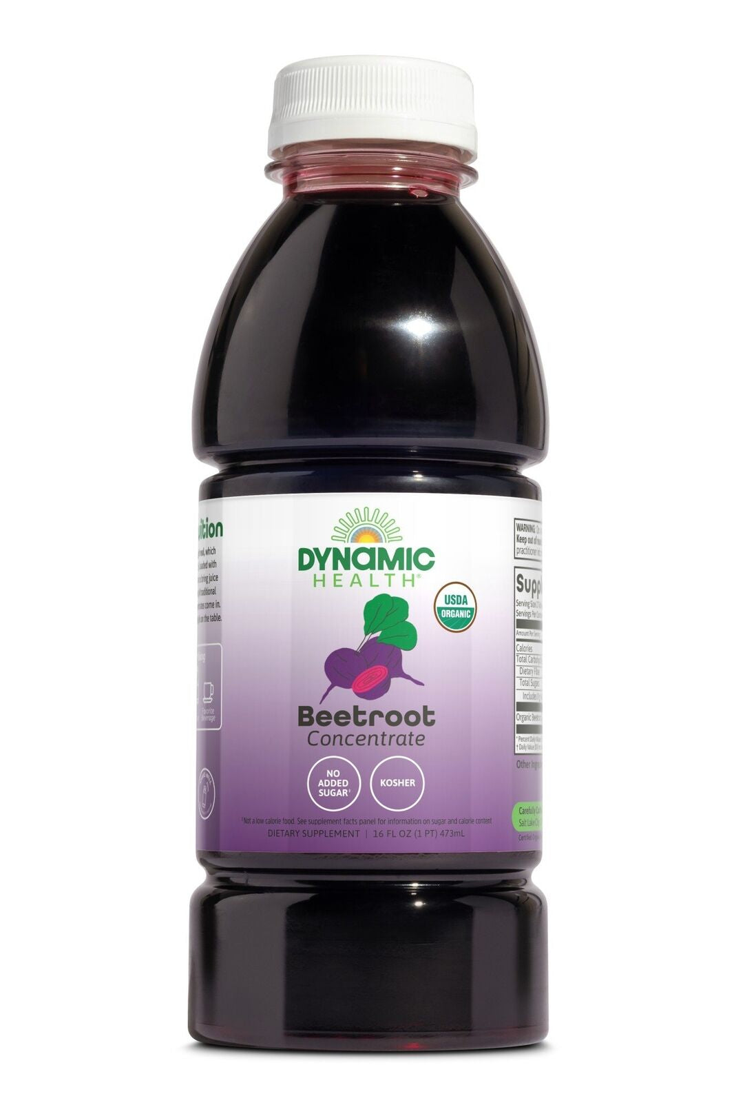 Dynamic Health Beetroot Juice Concentrate Certified Organic 16 Oz Liquid