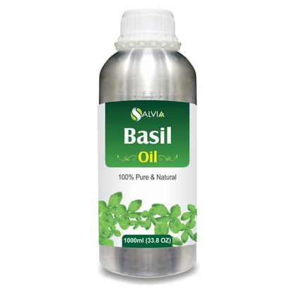 Basil (Ocimum Basilicum) 100% Pure & Natural Essential Oil - [10Ml-5000Ml].