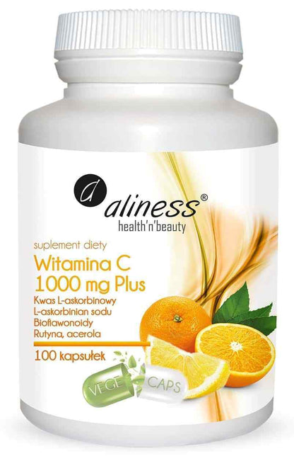 ALINESS Vitamin C 1000Mg plus 100 Vegetarian Capsules