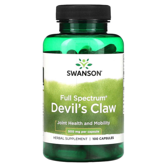 Swanson Devil'S Claw Full Spectrum Devil'S Claw 500G, 100 Capsules