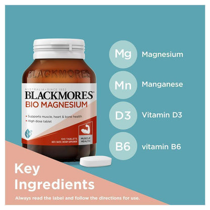 Blackmores Bio Magnesium 100 Tablets