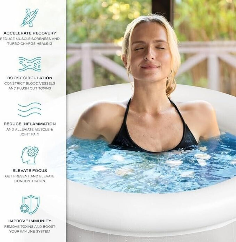 Hydros Portable Ice Bath Grey Boxed New Recovery Health Indoor Outdoor -FPL -CP