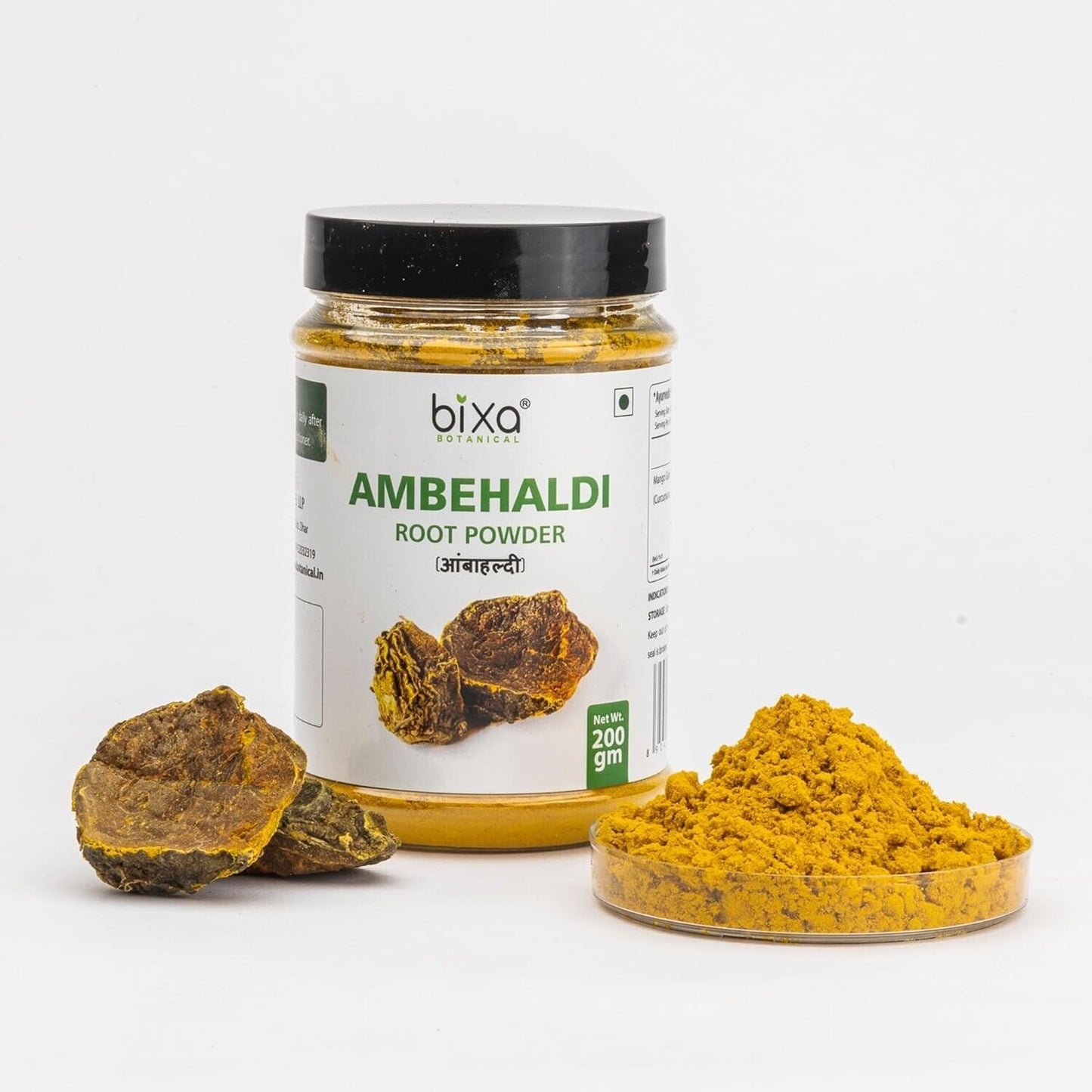 Ambehaldi Powder Curcuma Amada Mango Ginger Root 200 Gram Pack of 1