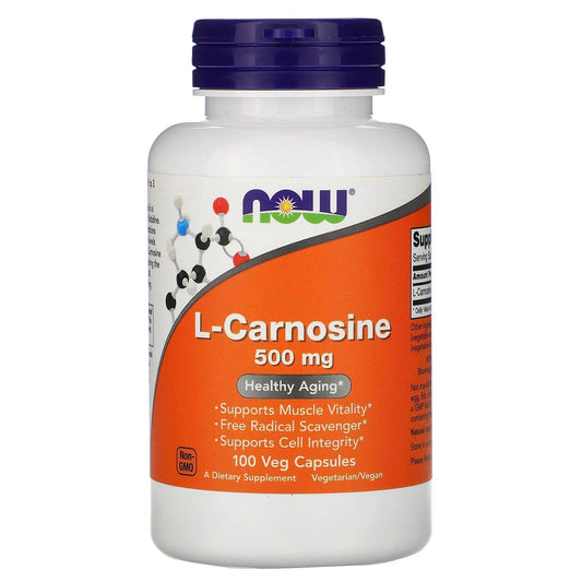 L-Carnosine 500Mg 100 Vegetarian Capsules Healthy Aging