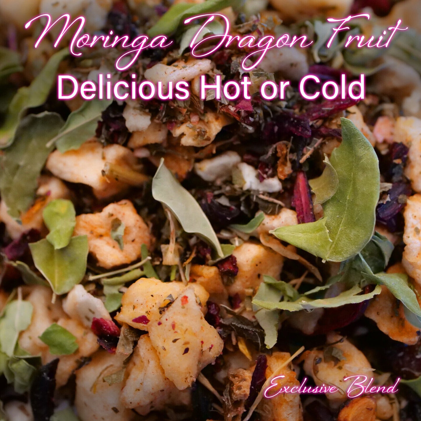 Iced Tea Moringa Dragon Fruit - the Perfect Nutritious Summery Treat 4Oz