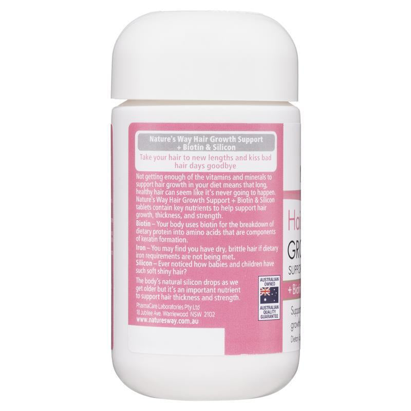 Nature'S Way Hair Growth Support + Biotin & Silicon 30 Tablets