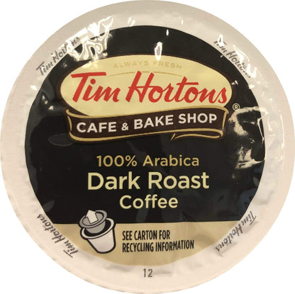 Tim Hortons Dark Roast Coffee, Single-Serve K-Cup Pods Compatible with Keurig Br